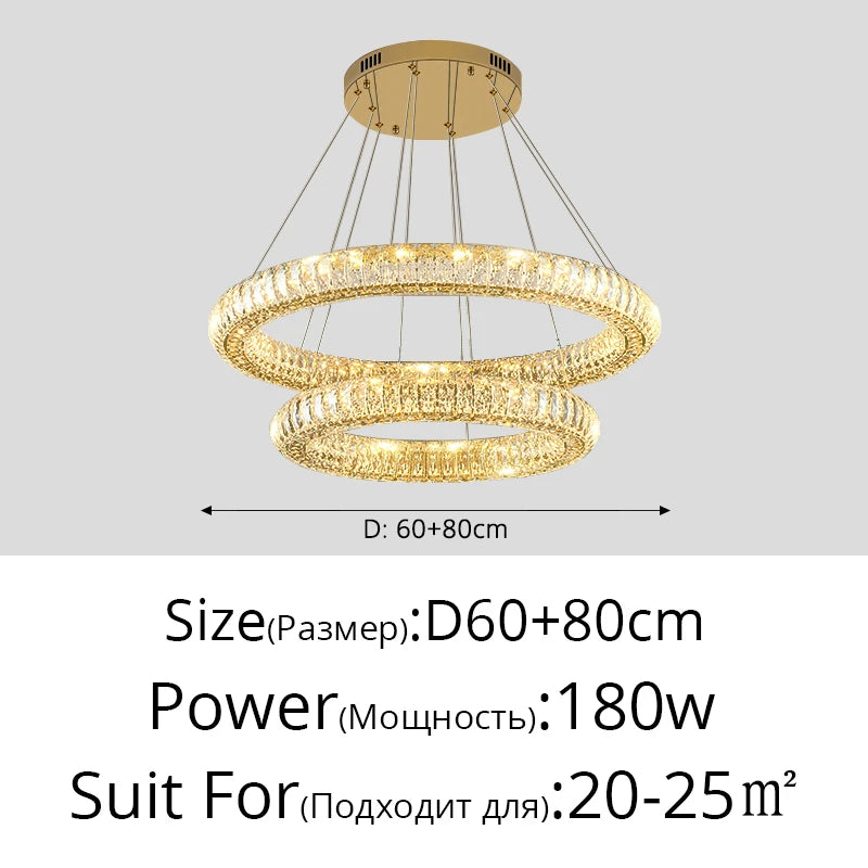 Modern crystal chandelier for elegant interiors - vue 11 sur 12