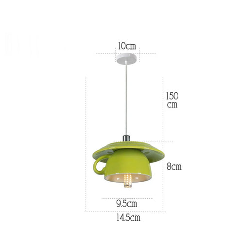 modern ceramic pendant lamp led - vue 21 sur 28