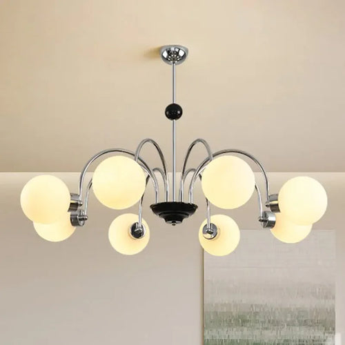 Modern nordic design elegant suspended LED ceiling light for interiors - vue 2 sur 15