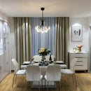 Modern crystal chandelier with LED luminaria lampadario