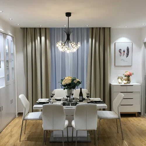 Modern crystal chandelier with LED luminaria lampadario - vue 5 sur 10