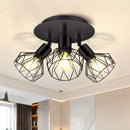 Adjustable LED ceiling spotlight in metal wire for indoor use