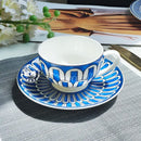 Tasse style européen motif sceau élégant pour thé
