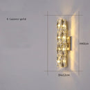Modern crystal wall light for elegant interior decor