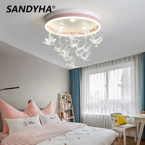 Sandyha modern decorative LED chandelier for children - vue 2 sur 10