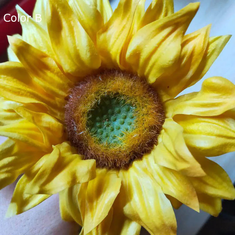 Artificial sunflower bouquet wedding party home decoration plants - vue 8 sur 8