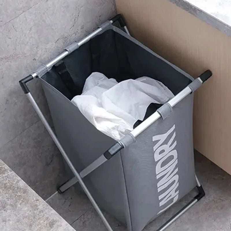 Foldable and waterproof laundry basket for versatile storage - vue 3 sur 11