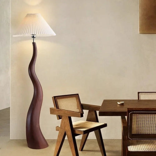 Nordic style curved mushroom floor lamp high-end decoration - vue 3 sur 9