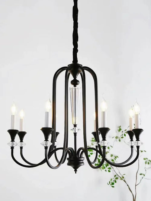 Retro luxury American style crystal chandelier - vue 2 sur 10