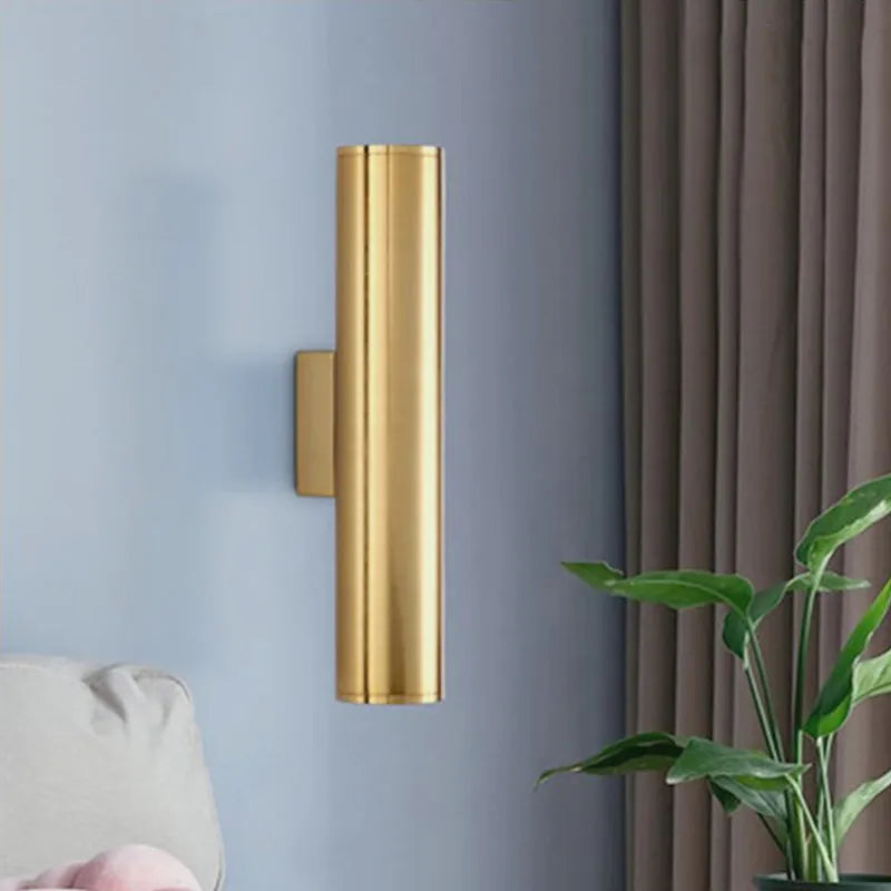 Led wall lamp for hotel and bedside, 20/30/40 cm, gold black or white