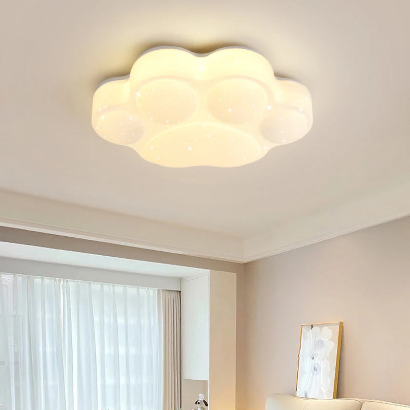 Cute cat paw ceiling light for children