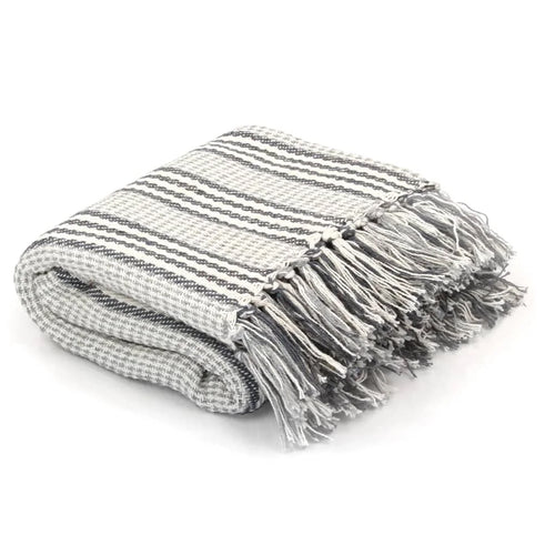 Plaid coton chevrons doux confortable pour salon chambre - vue 12 sur 17