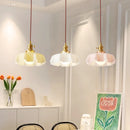 Simple pleated chandelier for interior decor soft lighting