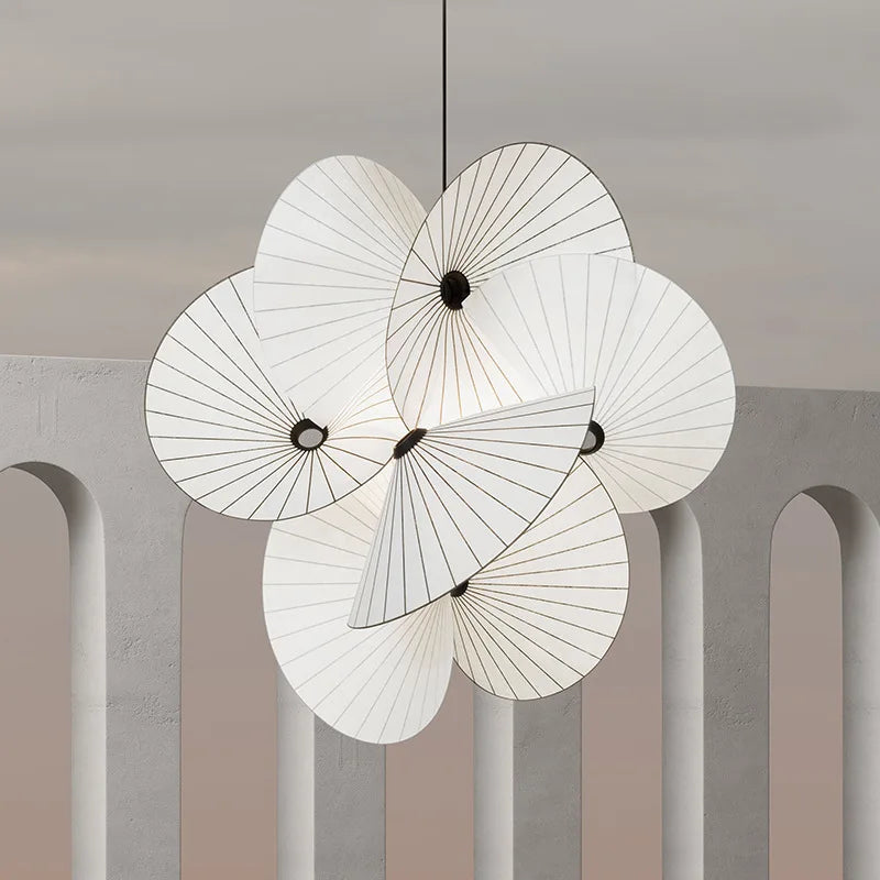Adjustable fabric pendant light for home lighting
