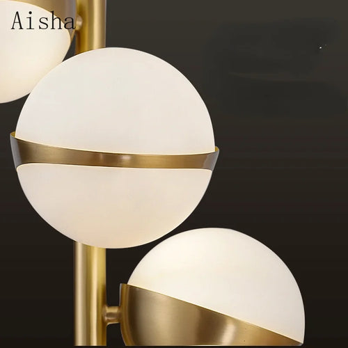Nordic-style copper chandelier with creative design for interiors - vue 3 sur 6