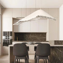 Nordic wabi sabi LED chandelier for retro interior decor