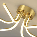 Modern minimalist LED chandelier for versatile indoor lighting