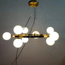 Nordic glass LED chandelier for modern decor