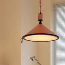 Artificial leather LED pendant light decorative fixture