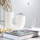 Nordic Ceramic Vase for Home Decoration, Simple Flower Pot, Living Room, Interior, Office, Desktop, Table Decor, Accessories
