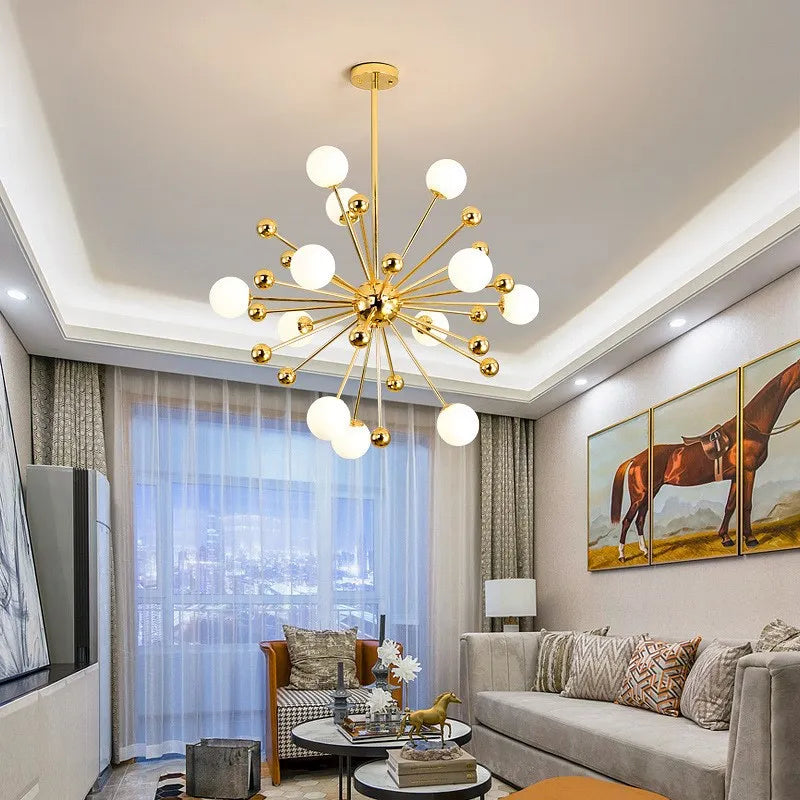 Glass dandelion pendant light for modern interior decoration