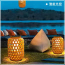Solar bamboo lanterns for outdoor garden decoration