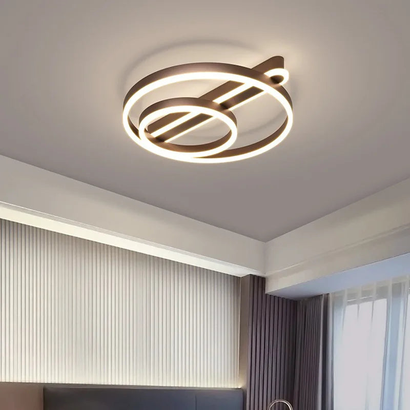 Simple circular acrylic LED ceiling light nordic style