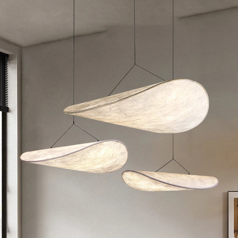 Silk style LED chandelier for living room, dining room, home and bedroom loft