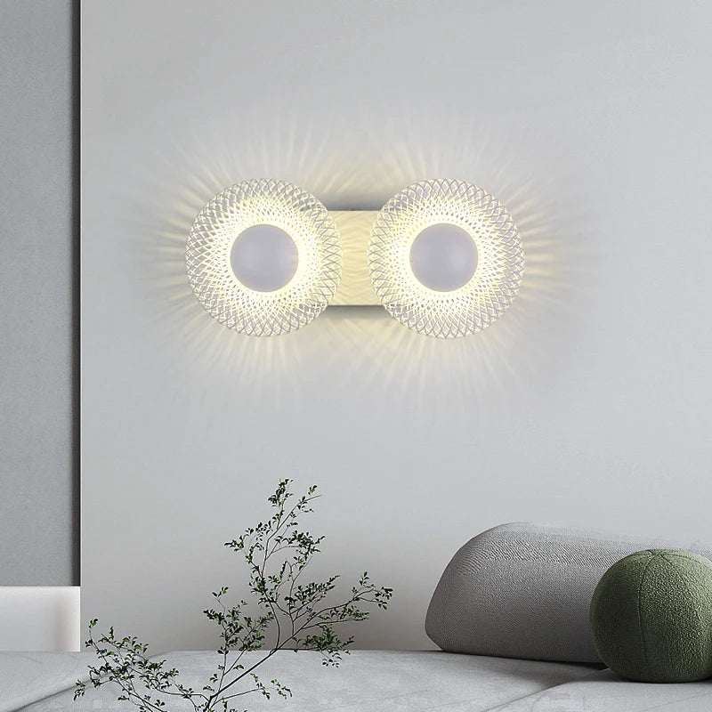 Italian horn design iron LED wall light for interior decoration - vue 5 sur 11