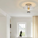 Wavy glass wall light for hallway, entrance and staircase