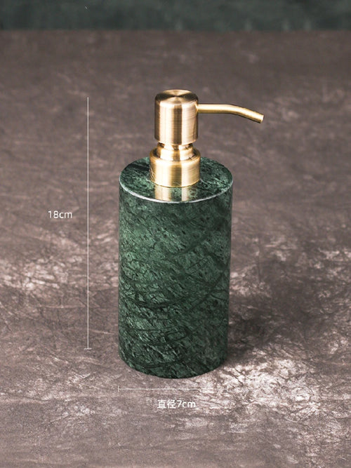 organized marble bathroom accessory set - vue 10 sur 21