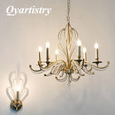 Luxury gold chandelier modern design decorative lamp candle effect