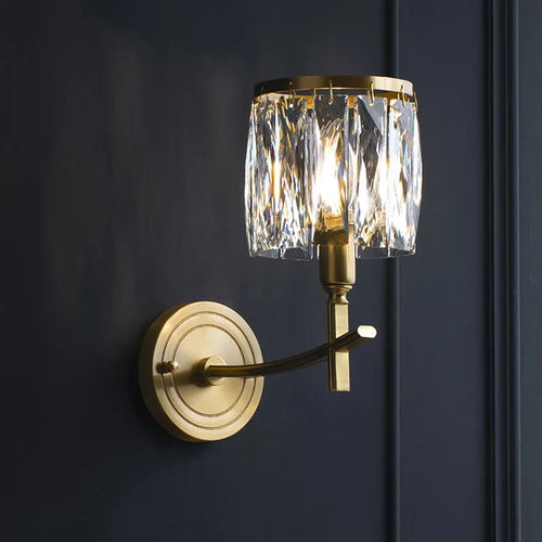 Modern luxury crystal and LED creative wall light - vue 3 sur 7