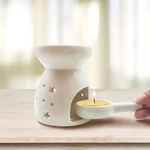 Ceramic candle holder for scented candles elegant home decor - vue 6 sur 9