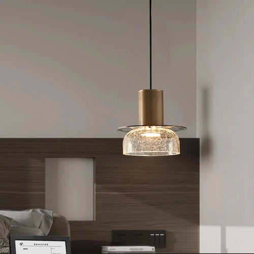 Retro crackled glass chandelier for modern interiors - vue 6 sur 11