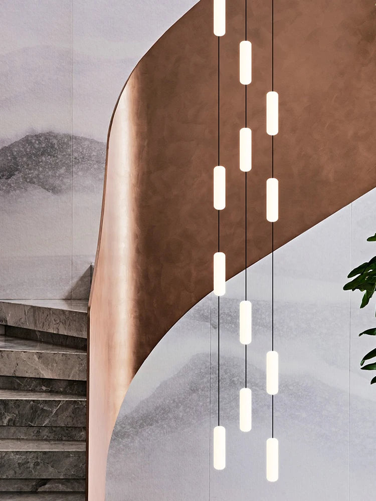 Modern LED chandelier for elegant suspended lighting