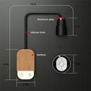 Modern nordic rechargeable LED bedside lamp with adjustable remote control