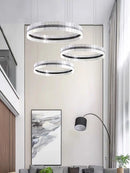 Minimalist postmodern chandelier with creative circular ring