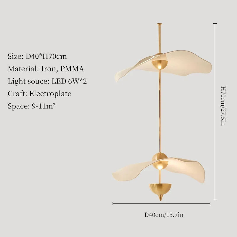 Lotus design LED ceiling light for modern interior décor