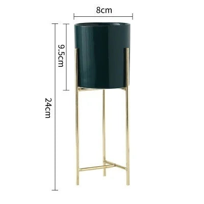 Nordic metal flower shelf modern design for home decor