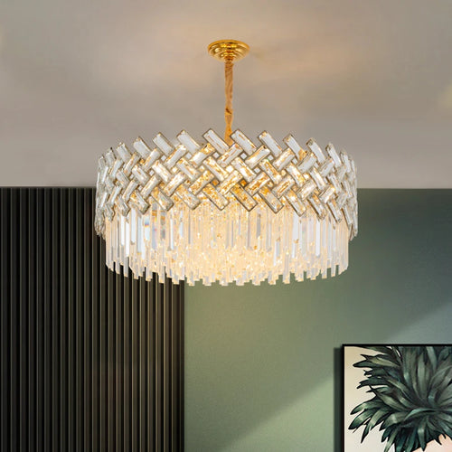 Modern crystal chandelier for elegant interior decoration - vue 2 sur 10