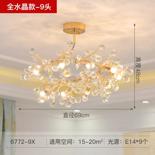 Italian ceramic chandelier with crystal lighting for weddings and interiors - vue 15 sur 14