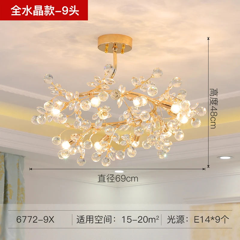 Italian ceramic chandelier with crystal lighting for weddings and interiors