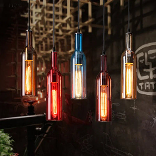 Modern nordic creative beer bottle chandelier - vue 4 sur 13