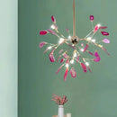 Elegant postmodern agate firefly chandelier