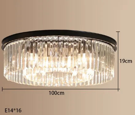 Elegant design crystal pendant chandelier for indoor lighting - vue 16 sur 22