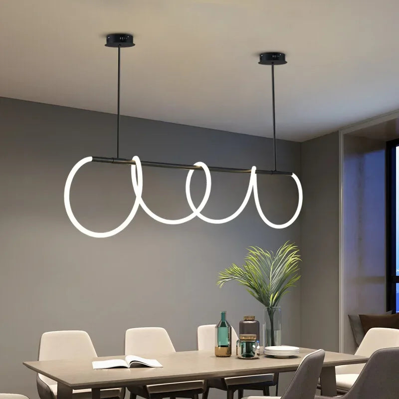 Nordic designer LED dimmable chandelier for indoor use - vue 4 sur 25