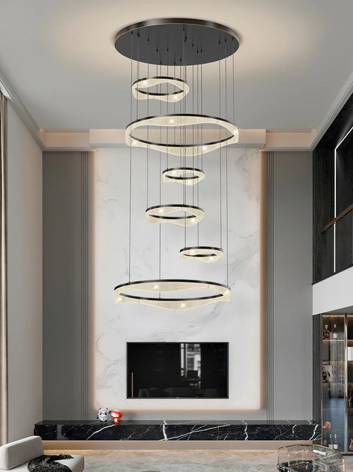Modern nordic style LED pendant light for elegant interiors - vue 2 sur 10