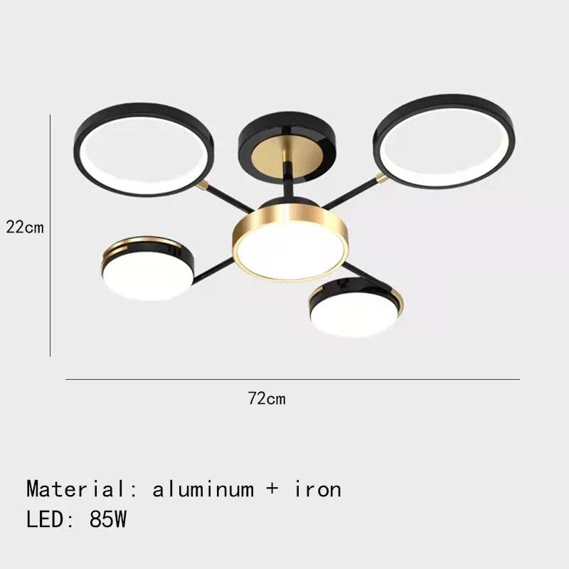 plafonnier led minimaliste 3 températures luminaire décoratif intérieur