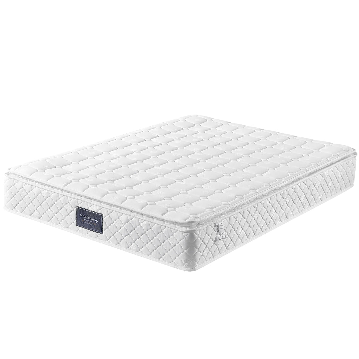 Spring core mattress, 7 zones cold foam mattress, 140x200cm pocket spring core, 100% Oeko-Tex tested microfas - vue 4 sur 6